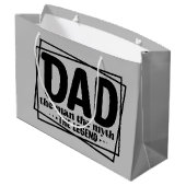 Cool Dad man mytheeklegende Groot Cadeauzakje (Achterkant Gekanteld)
