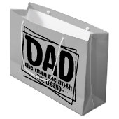 Cool Dad man mytheeklegende Groot Cadeauzakje (Voorkant Gekanteld)