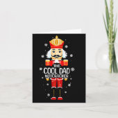 Cool Dad Nutcracker Funny Christmas Family Matchin Kaart (Voorkant)