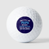 Cool Dad Papa woordkunst  Golfballen (Voorkant)