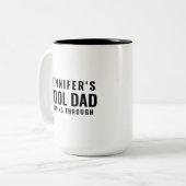Cool Dad Personalized Tall Two-Tone Coffee Mok (Voorkant links)