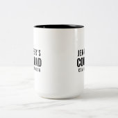 Cool Dad Personalized Tall Two-Tone Coffee Mok (Center)