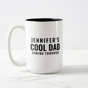 Cool Dad Personalized Tall Two-Tone Coffee Mok