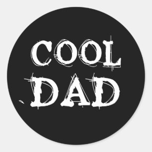 COOL DAD RONDE STICKER