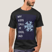 Cool Dad Snowflake Graphic Vaders dag T-shirt (Voorkant)