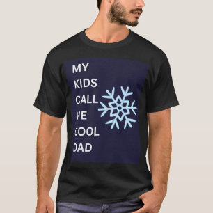Cool Dad Snowflake Graphic Vaders dag T-shirt