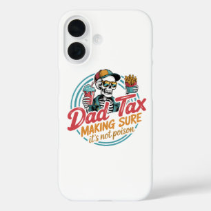 Cool Dad Tax Skeleton Food Humor iPhone 16 Hoesje