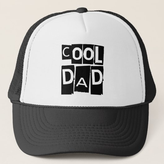 Cool Dad Typography Trucker Pet (Voorkant)