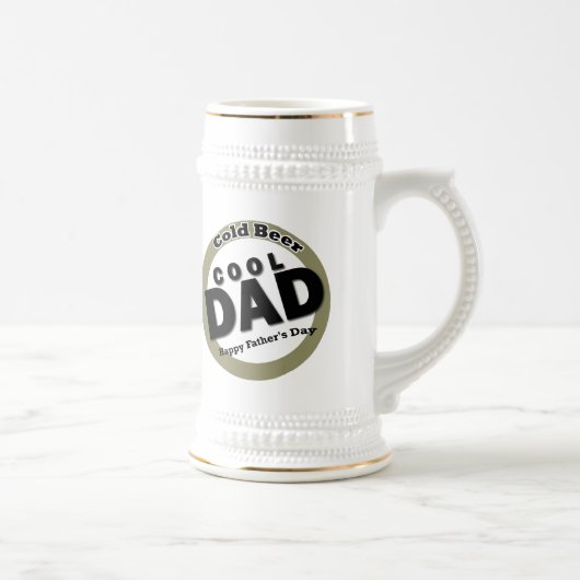Cool Dad Vaderdag Bierpul (Rechts)