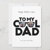 Cool Dad | VADERDAG Feestdagenkaart (Voorkant)