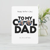 Cool Dad | VADERDAG Feestdagenkaart (Staand voorkant)