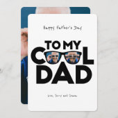 Cool Dad | VADERDAG Feestdagenkaart (Voorkant / Achterkant)