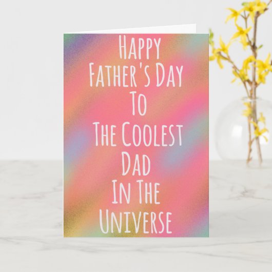 Cool Dad Vaderdag Kaart (Gele Bloem)