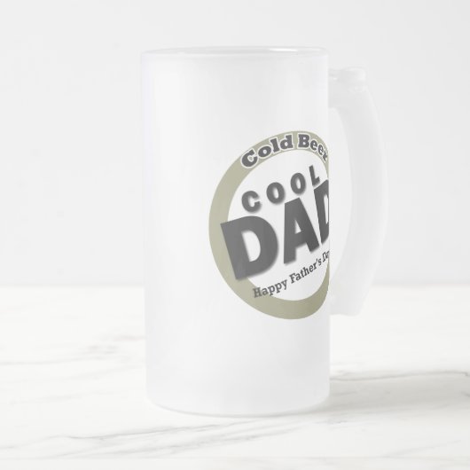 Cool Dad Vaderdag Matglas Bierpul (Voorkant rechts)