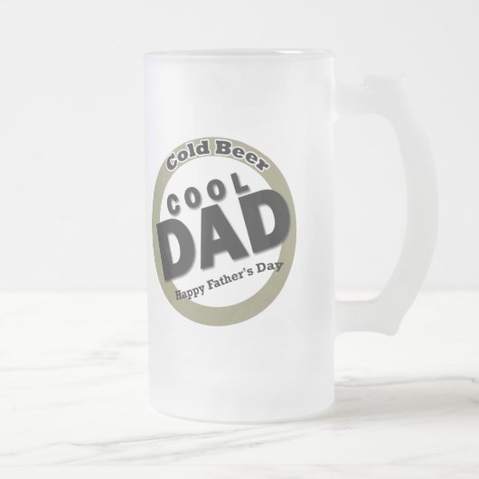 Cool Dad Vaderdag Matglas Bierpul (Rechts)