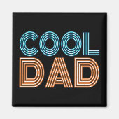 Cool Dad Vaderdag Neon Typografie | Magneet (Voorkant)