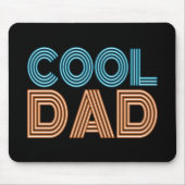 Cool Dad Vaderdag Neon Typografie | MUISMAT (Voorkant)