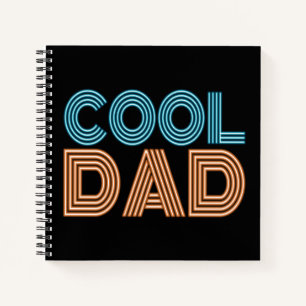 Cool Dad Vaderdag Neon Typografie   NOTITIEBOEK