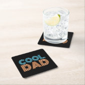 Cool Dad Vaderdag Neon Typografie | ONDERZETTER (Insitu)