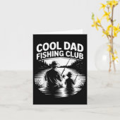 Cool Dad Visclub Vaderdag Meer Leven Tee Kaart (Gele Bloem)
