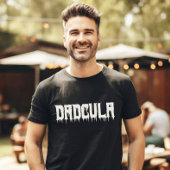 Cool DADCULA Drippy Script Fun Dad's Halloween T-shirt