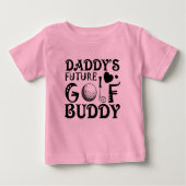 Cool Daddy toekomst golf buddy word art Baby meisj (Voorkant)