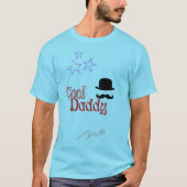 Cool Daddy Vaderdag Matching Lichtblauw T-shirt (Voorkant)