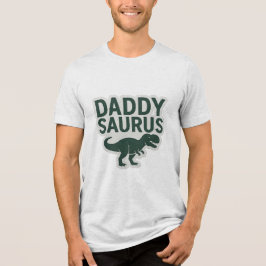 Coôl Daddysaurus Funny Vaderdag Sticker Tri-Blend Shirt