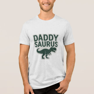 Coôl Daddysaurus Funny Vaderdag Sticker Tri-Blend Shirt