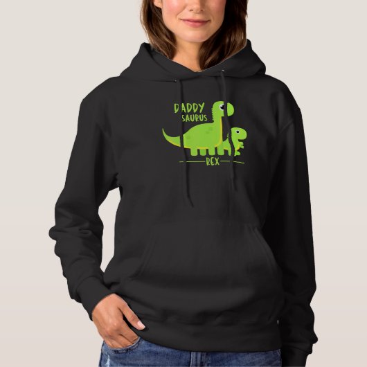 Cool Daddysaurus Rex Dino Hoodie (Voorkant)
