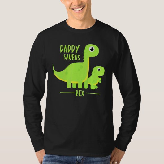 Cool Daddysaurus Rex Dino T-shirt (Voorkant)