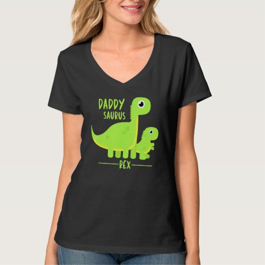Cool Daddysaurus Rex Dino T-shirt (Voorkant)