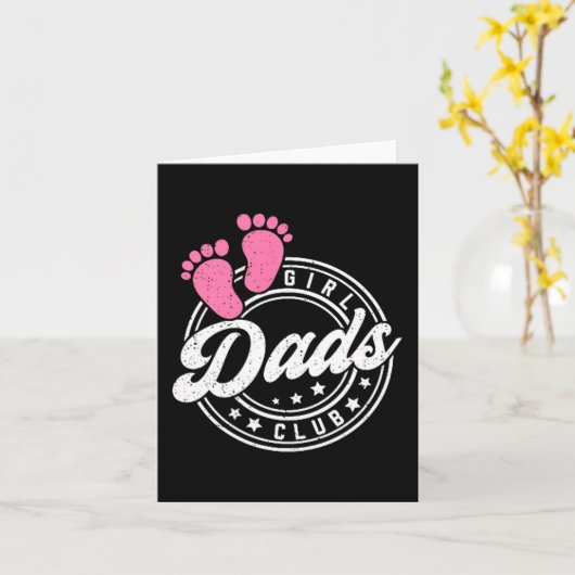 Cool Dads Club Father's Day From Daughter Funny Da Kaart (Gele Bloem)