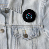 Cool Dads Club Father's Day From Daughter Son Funn Ronde Button 5,7 Cm (In situ)