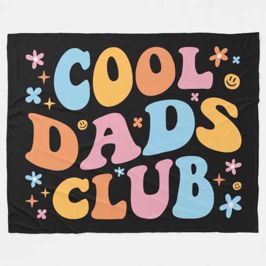 Cool Dads Club III Fleece Deken (Voorkant (Horizontaal))
