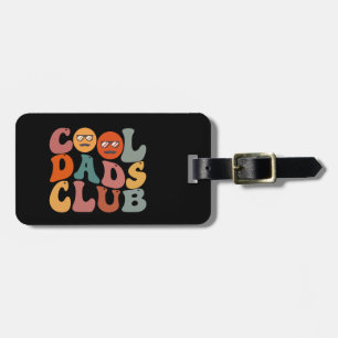 Cool Dads Club Papa Vaderdag Retro Groovy Bagagelabel