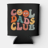 Cool Dads Club Papa Vaderdag Retro Groovy Blikjeskoeler (Voorkant)