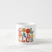 Cool Dads Club Papa Vaderdag Retro Groovy Espresso Kop (Voorkant)