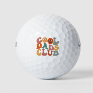 Cool Dads Club Papa Vaderdag Retro Groovy Golfballen