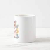 Cool Dads Club Papa Vaderdag Retro Groovy Koffiemok (Center)