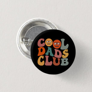 Cool Dads Club Papa Vaderdag Retro Groovy Ronde Button 3,2 Cm