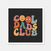 Cool Dads Club Papa Vaderdag Retro Groovy Servet (Voorkant)