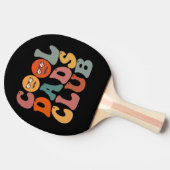 Cool Dads Club Papa Vaderdag Retro Groovy Tafeltennisbatje (Zijkant)