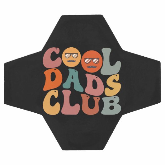 Cool Dads Club Papa Vaderdag Retro Groovy Voetbal (Enkel)