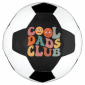 Cool Dads Club Papa Vaderdag Retro Groovy Voetbal (Voorkant)