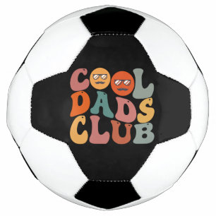Cool Dads Club Papa Vaderdag Retro Groovy Voetbal