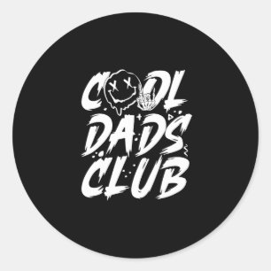 Cool Dads Club Retro Groovy Dad Vaderdag Ronde Sticker