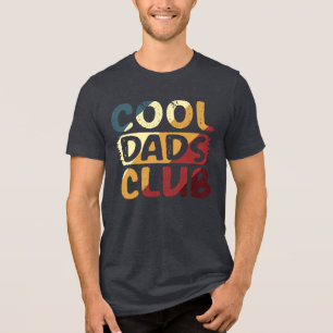 Cool Dads Club Retro Vintage Vaderdag Cadeau Tri-Blend Shirt