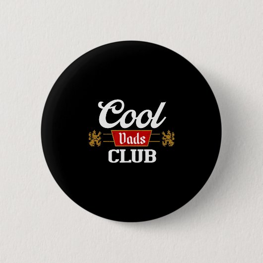 Cool Dads Club Shirt Father's Day From Daughter So Ronde Button 5,7 Cm (Voorkant)