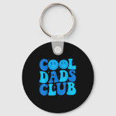 Cool Dads Club Shirt Retro Groovy Dad Father's Day Sleutelhanger (Voorkant)